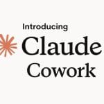 Logo de présentation de l'intelligence artificielle Claude Cowork par Anthropic